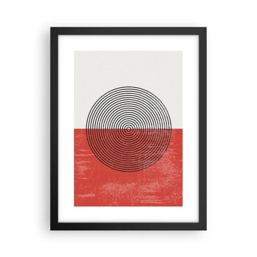 Poster in een zwarte lijst - Op de kop geslagen - 30x40 cm