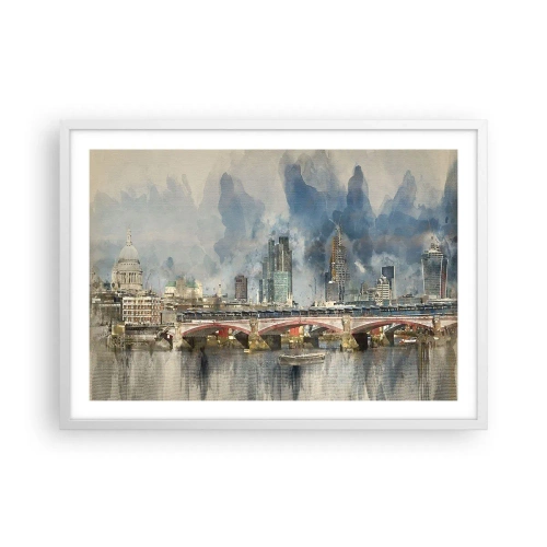 Poster in een witte lijst - Londen in al zijn glorie - 70x50 cm