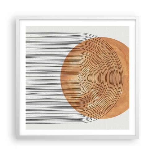 Poster in een witte lijst - Zonnige compositie - 60x60 cm