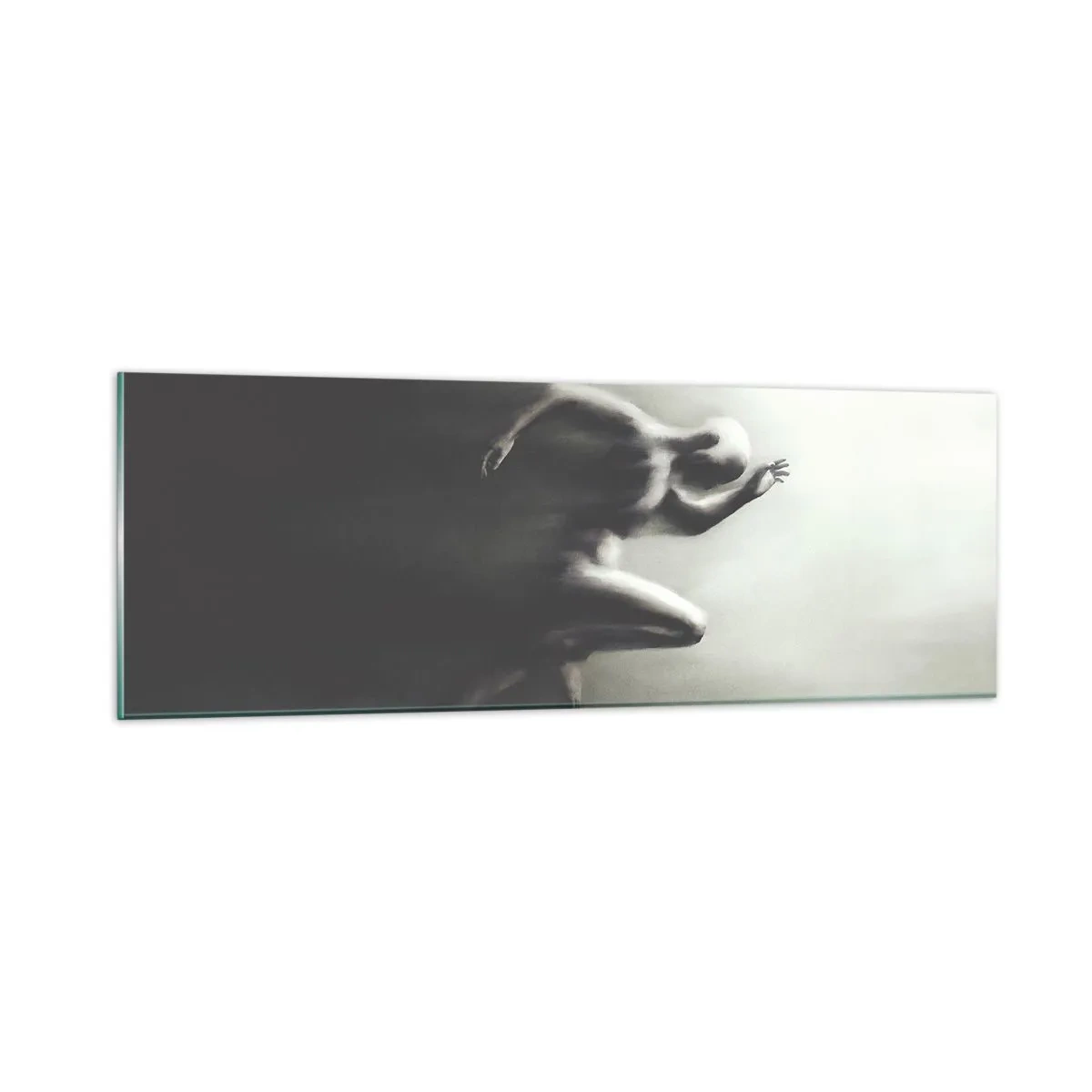 Schilderen op glas - Niet te stopen - 90x30 cm