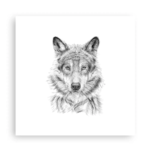 Poster - Een geboren leider - 30x30 cm