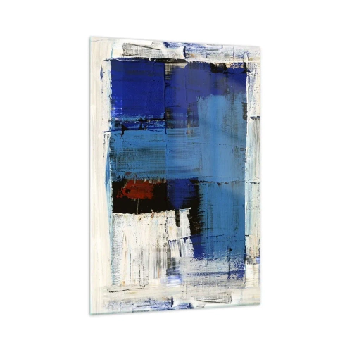 Schilderen op glas - Het geheim van blauw - 70x100 cm