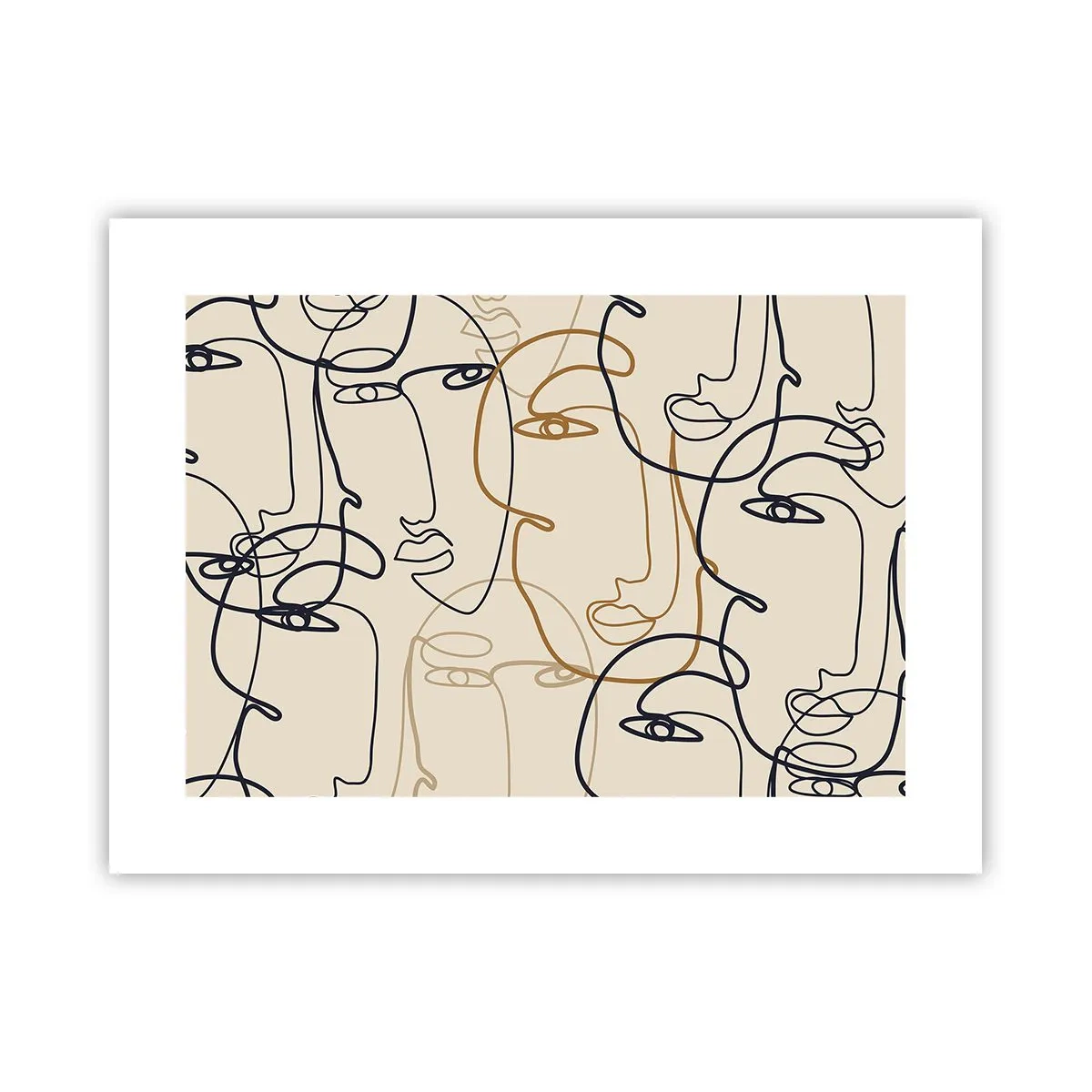 Poster - Het portret is vermenigvuldigd - 40x30 cm