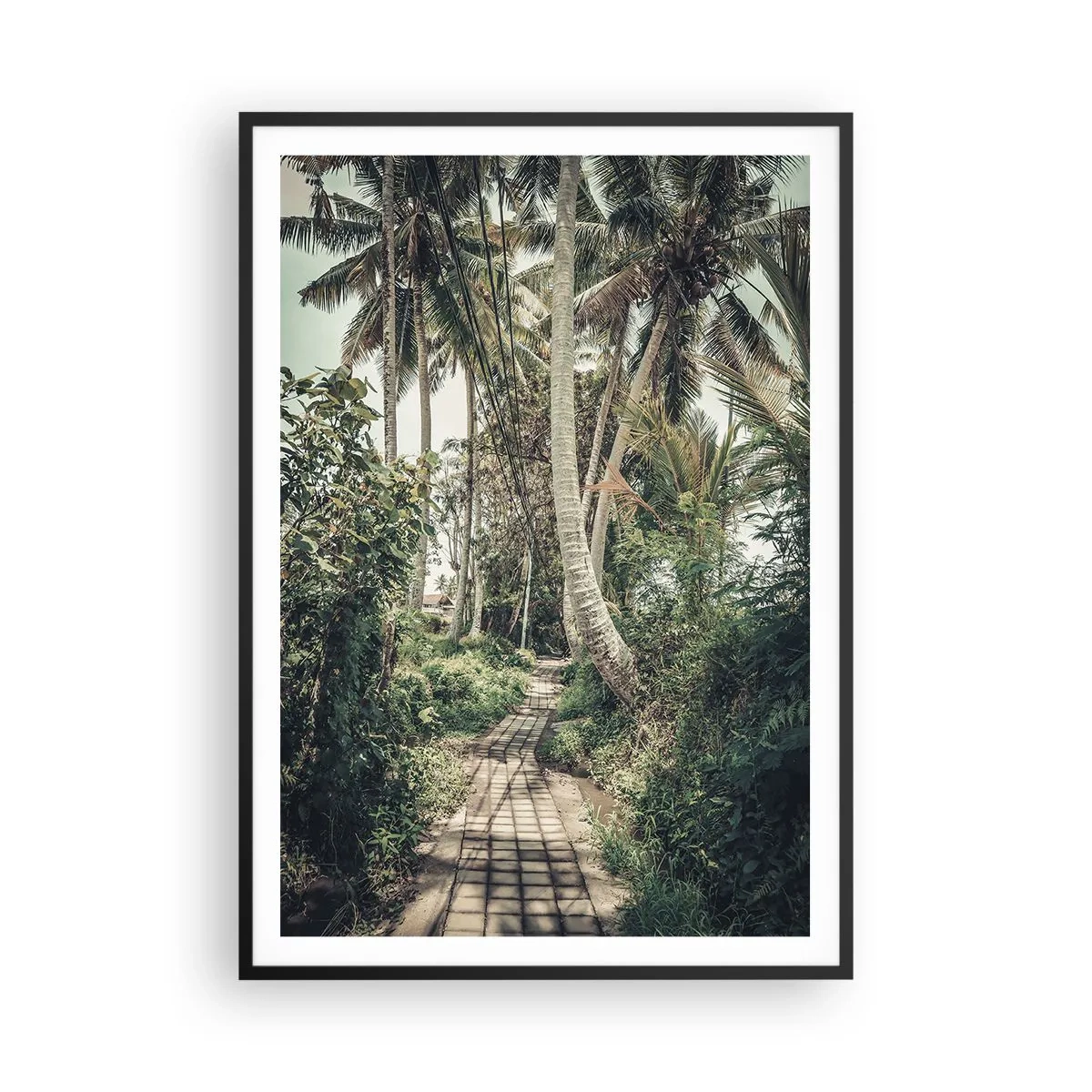 Poster in een zwarte lijst - Palmsteeg - 70x100 cm