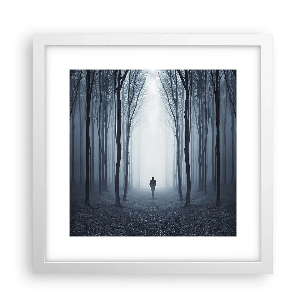 Poster in een witte lijst - En alles is eenvoudig en duidelijk - 30x30 cm