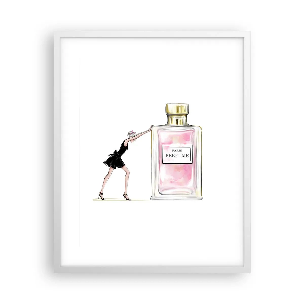 Poster in een witte lijst - De essentie van vrouwelijkheid - 40x50 cm