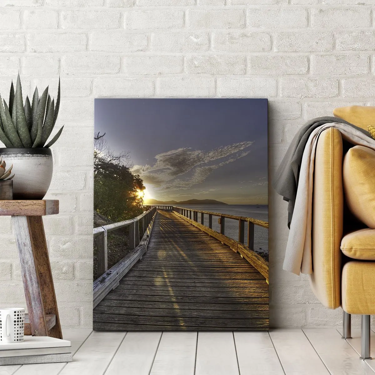 Schilderen op canvas - Ga, blijf naar de zon gaan - 50x70 cm