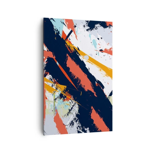 Schilderen op canvas - Dynamische compositie - 80x120 cm