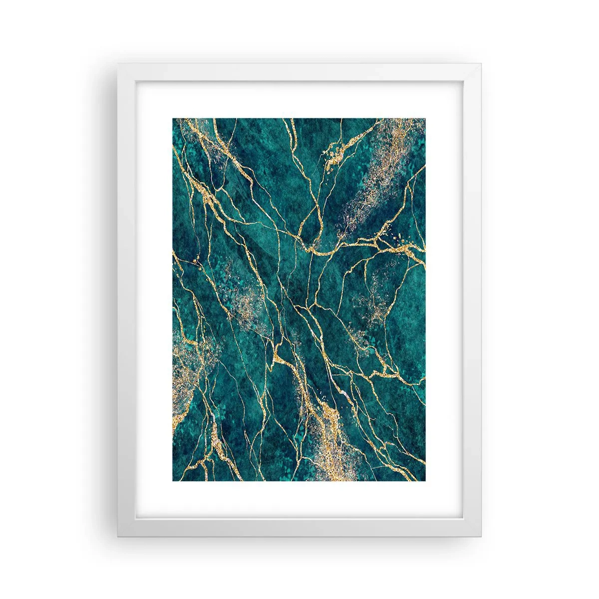 Poster in een witte lijst - Goudmijn - 30x40 cm