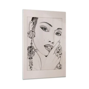 Schilderen op glas - Het mooiste juweeltje - 80x120 cm