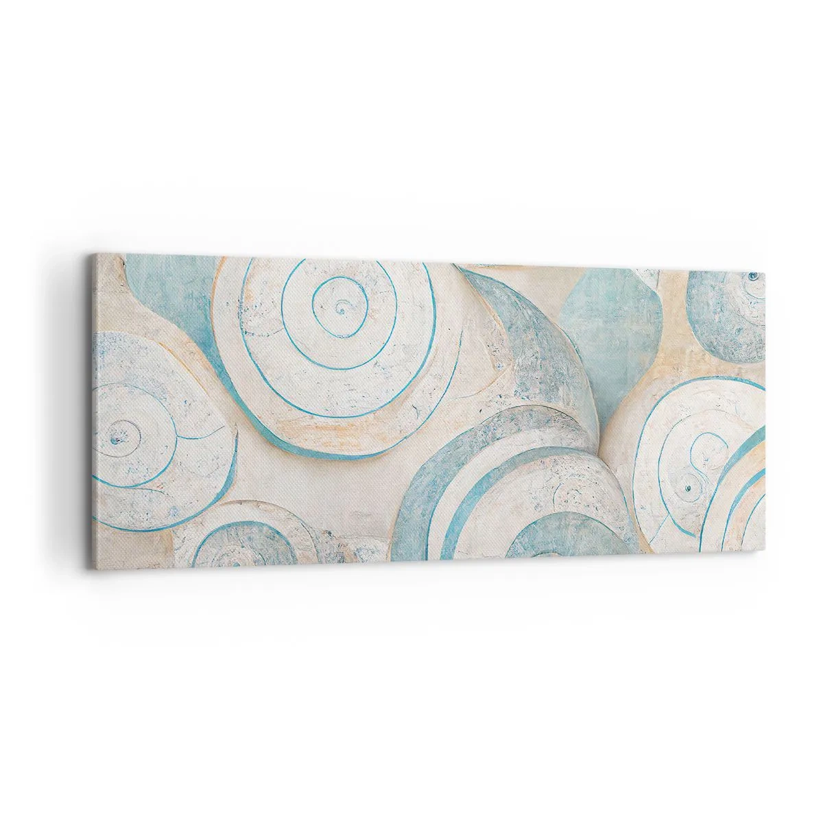 Schilderen op canvas - Wat zit er in de schelp? - 100x40 cm