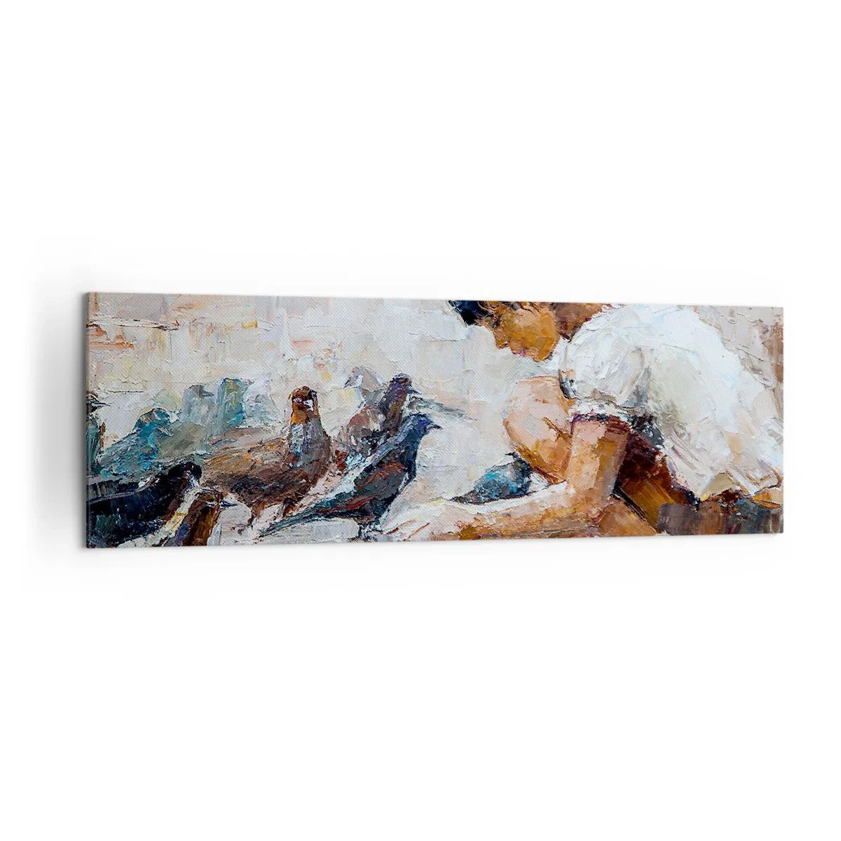 Schilderen op canvas - De kleintjes en de leukste - 160x50 cm