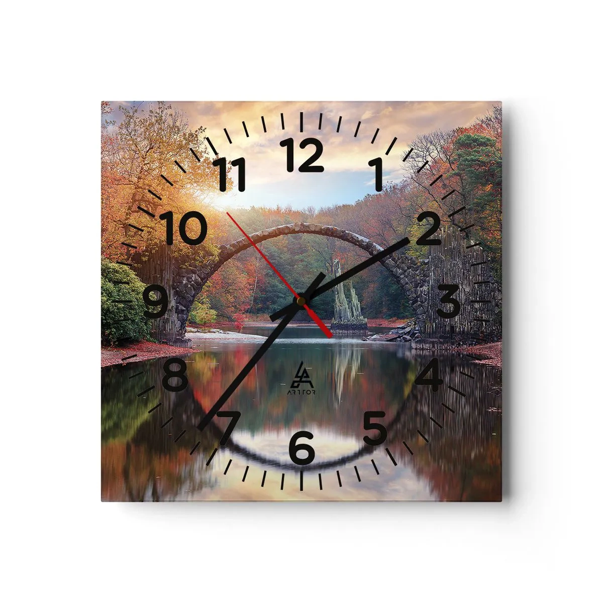 Wandklok - Klok - Aan de andere kant van de spiegel - 40x40 cm