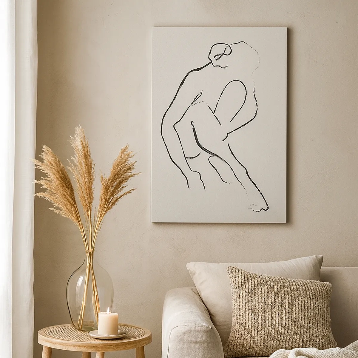 Schilderen op canvas - Intieme schets - 50x70 cm