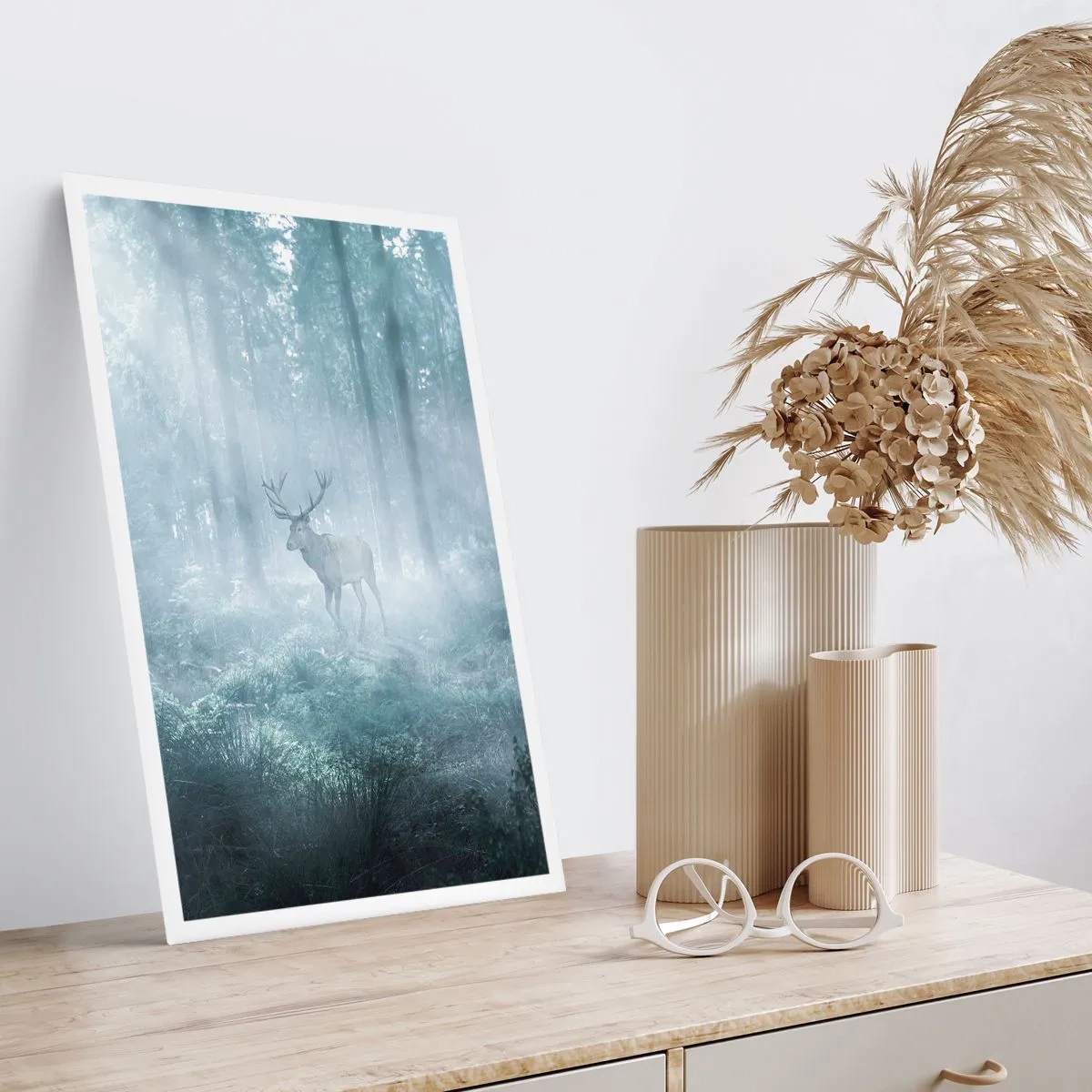 Poster - Ochtendbezoek aan het landgoed - 50x70 cm