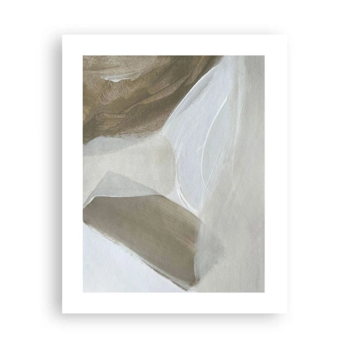 Poster - Een golf van wit - 40x50 cm