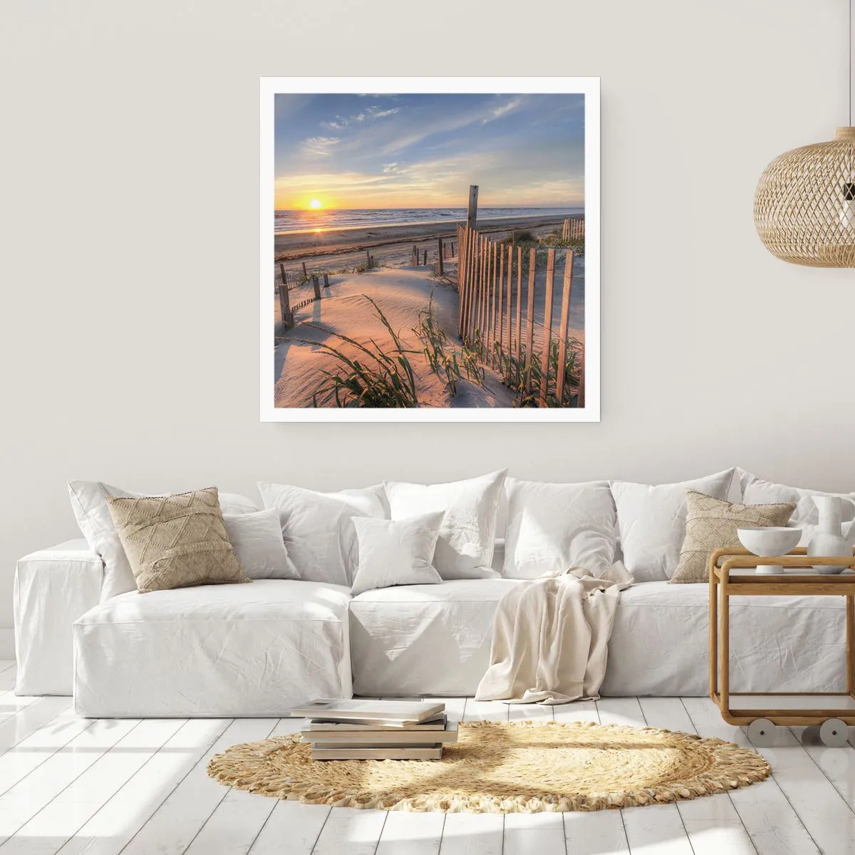 Poster - Glans en schaduw van de wind - 40x40 cm