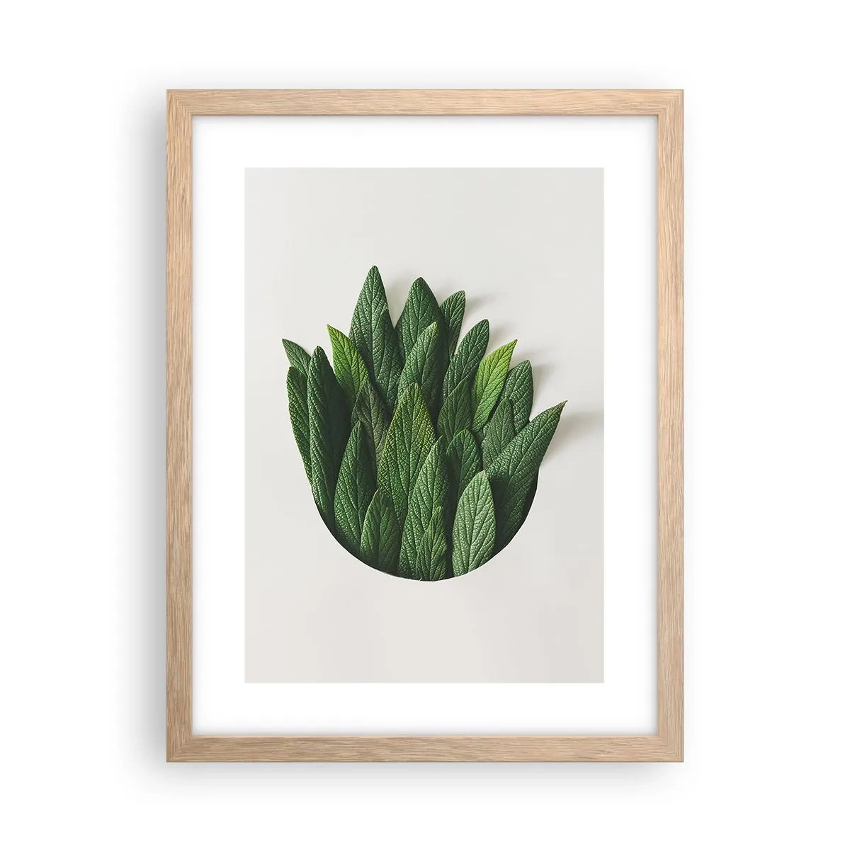 Een poster in een licht eiken lijst - Ongebreidelde nieuwsgierigheid - 30x40 cm