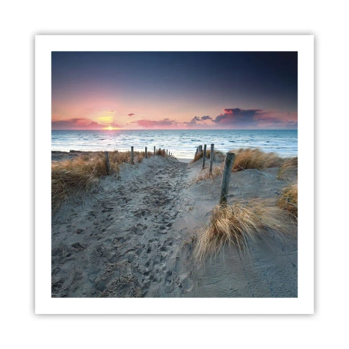 Poster - Je liet een regenboog van licht stralend... - 60x60 cm