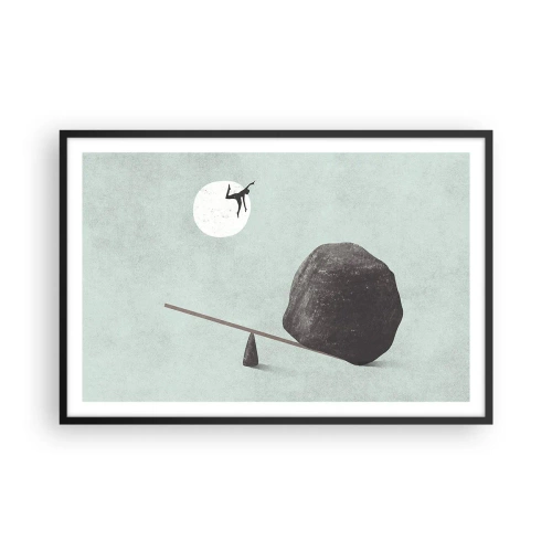 Poster in een zwarte lijst - Vervulde dromen - 91x61 cm