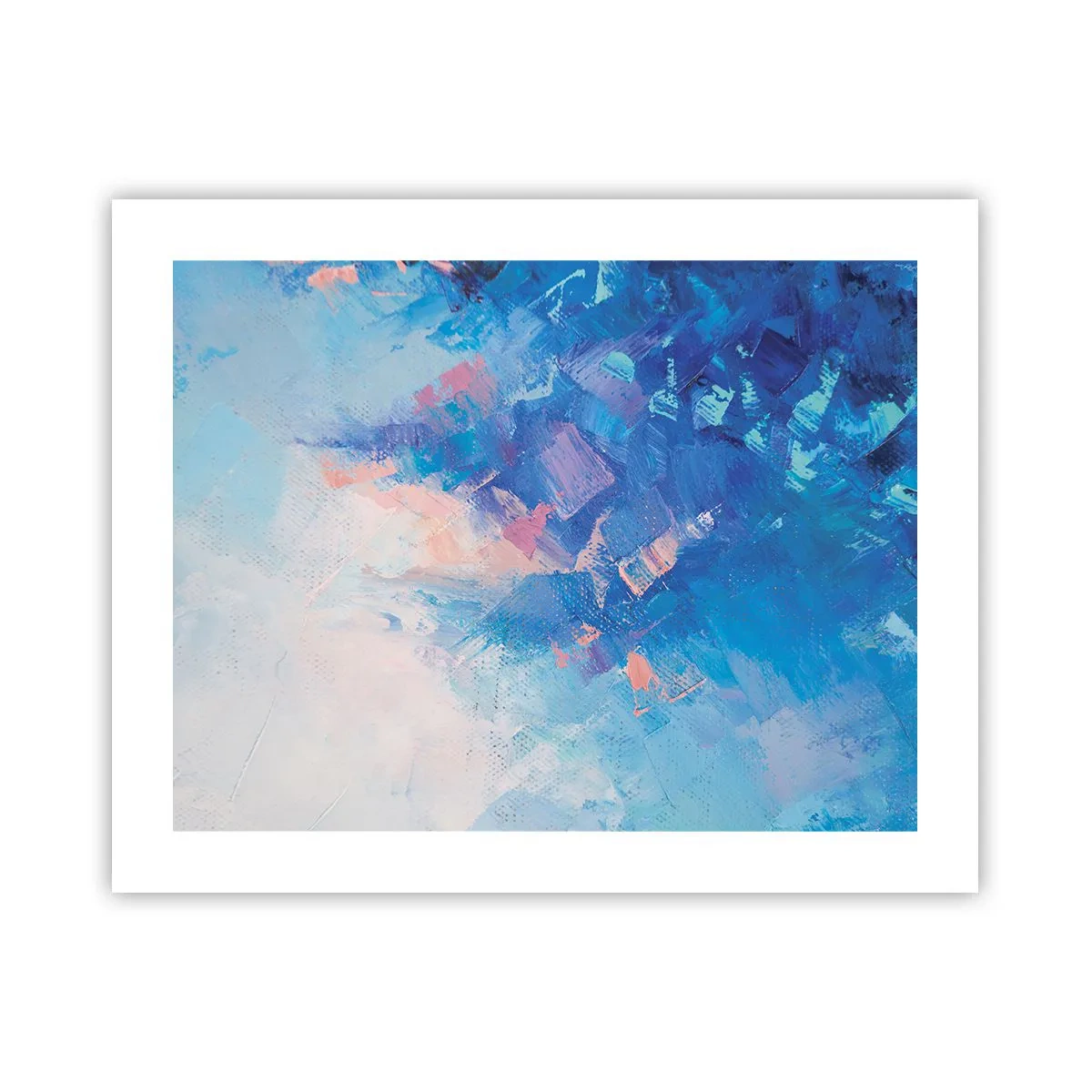 Poster - Winter abstractie - 50x40 cm