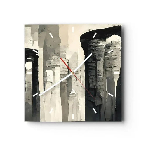 Wandklok - Klok - De majesteit van de oudheid - 40x40 cm