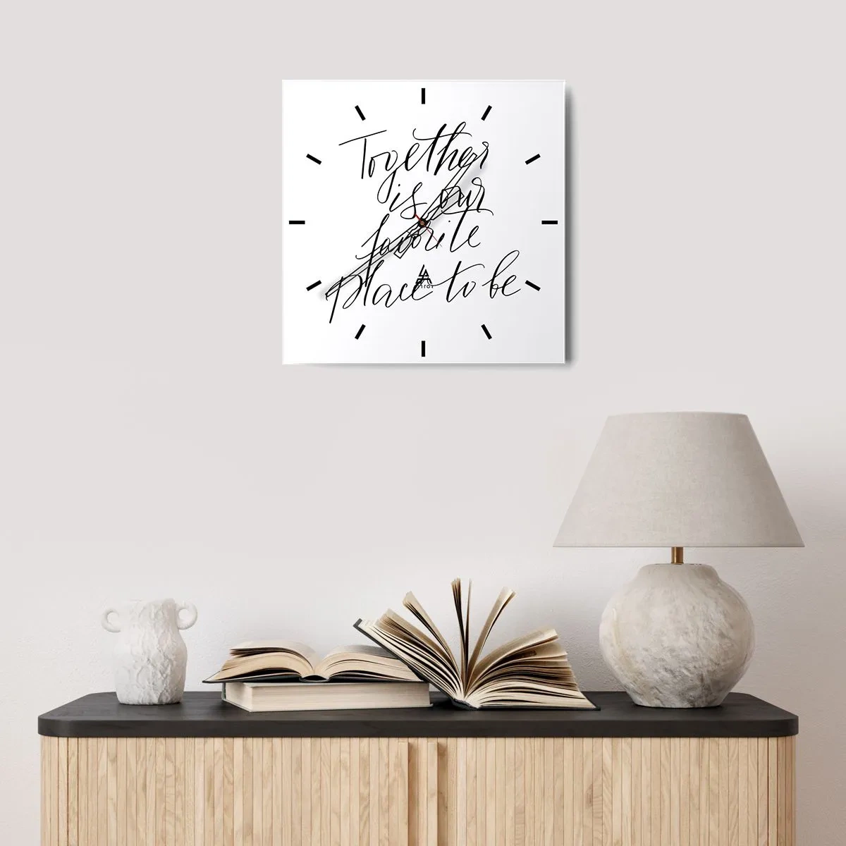 Wandklok - Klok - Voel jij het ook? - 30x30 cm