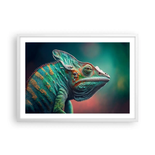 Poster in een witte lijst - Jij ziet mij? Niet goed… - 70x50 cm