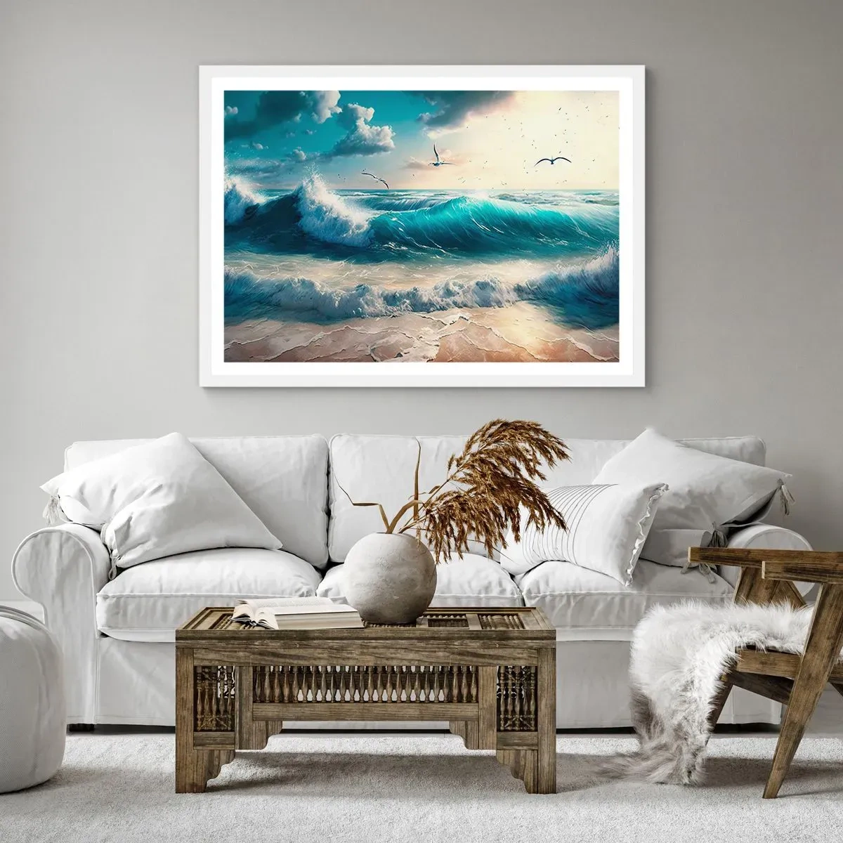 Poster in een witte lijst - Ritselt alleen voor jou - 100x70 cm