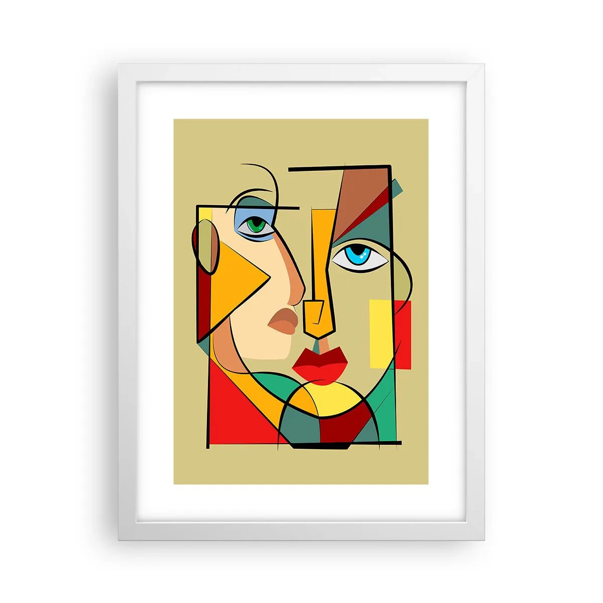 Poster in een witte lijst - Bij elkaar passend paar - 30x40 cm