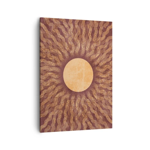 Schilderen op canvas - Zon icoon - 50x70 cm