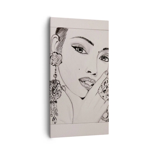 Schilderen op canvas - Het mooiste juweeltje - 55x100 cm