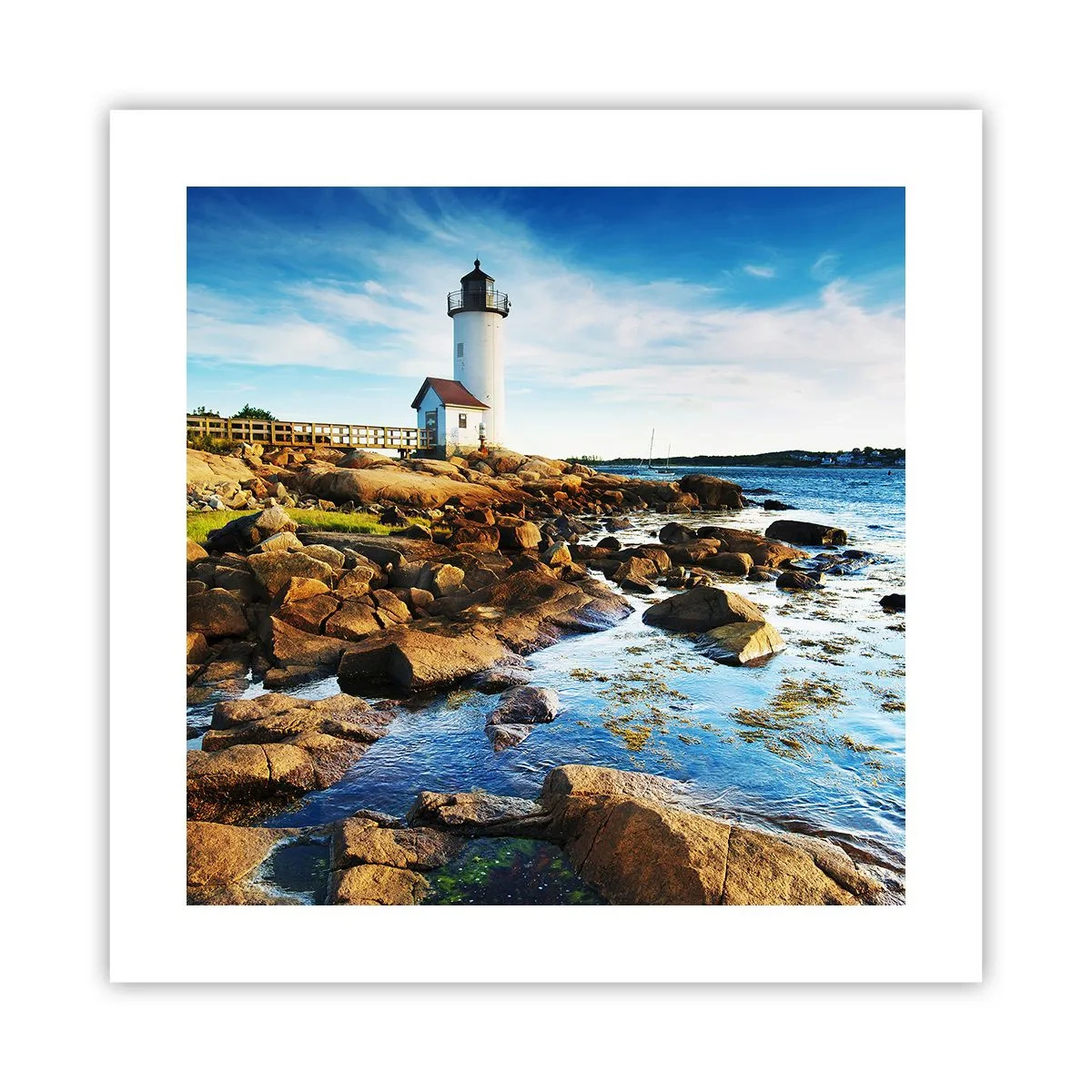 Poster - Kom blij terug, ik wacht - 40x40 cm