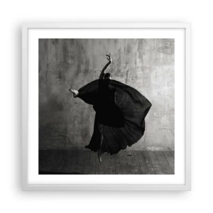 Poster in een witte lijst - Gepassioneerde riem - 50x50 cm