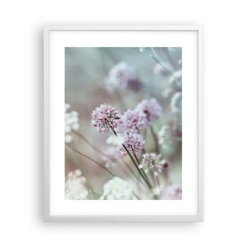 Poster in een witte lijst - Zoete filigrane kruiden - 40x50 cm