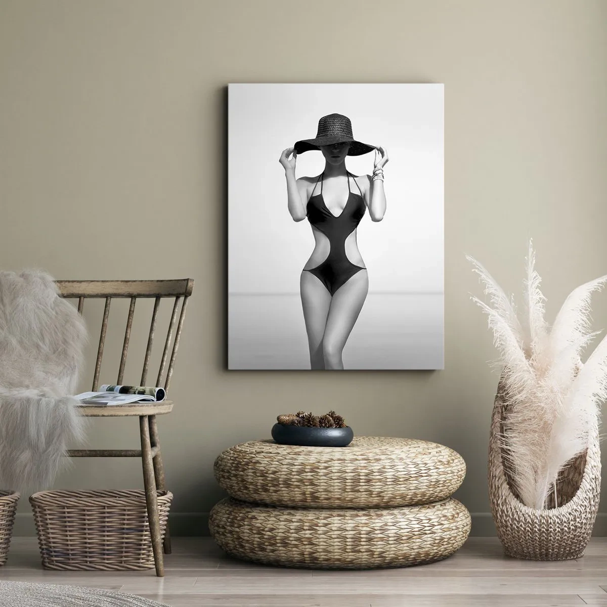 Schilderen op canvas - Mijn naam is: Elegantie - 50x70 cm