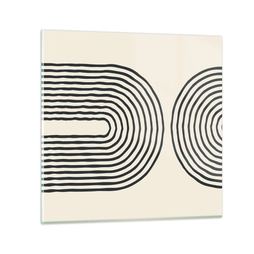 Schilderen op glas - In een ogenblik ... - 50x50 cm