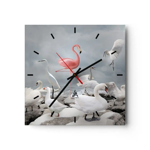 Wandklok - Klok - Hoe ben ik hier terecht gekomen? - 30x30 cm