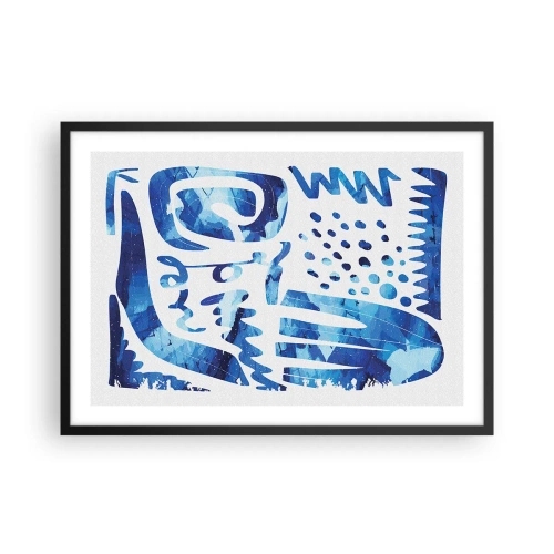 Poster in een zwarte lijst - Terug naar de wortels - 70x50 cm