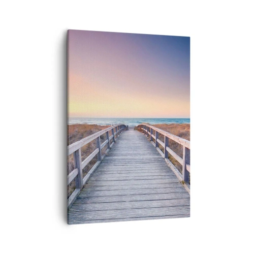 Schilderen op canvas - Baltische avond aurora - 50x70 cm