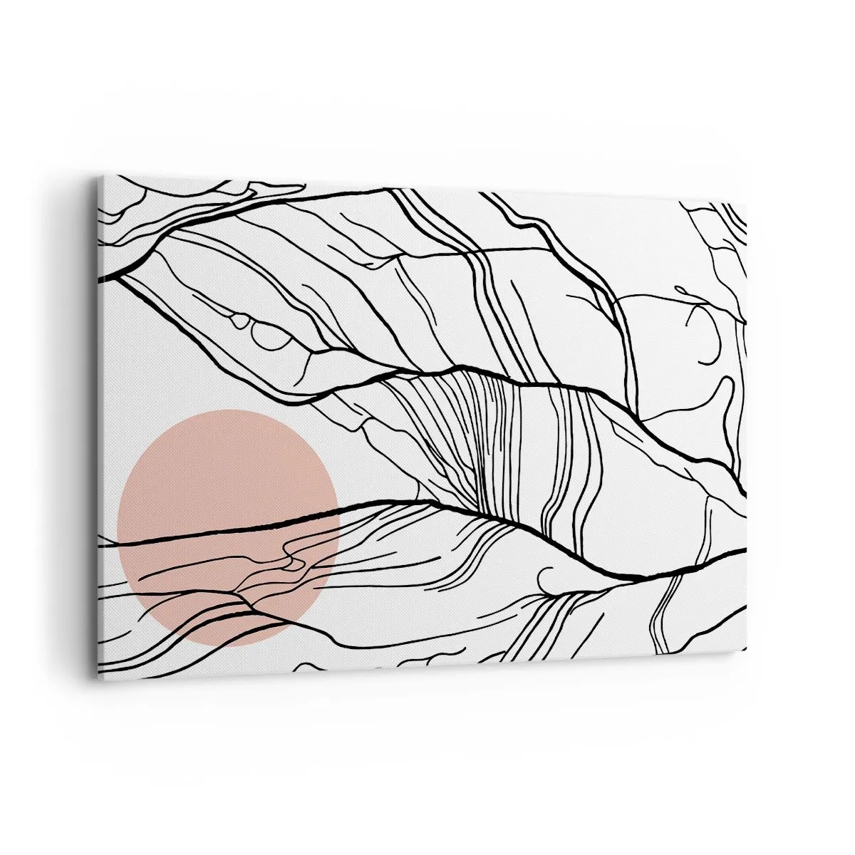 Schilderen op canvas - In een web van twijgen - 120x80 cm