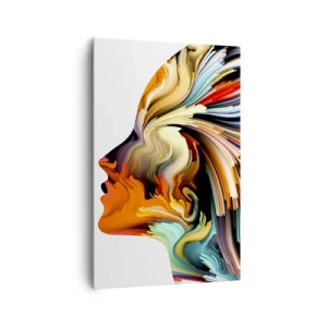 Schilderen op canvas - Een explosie van verbeelding - 80x120 cm