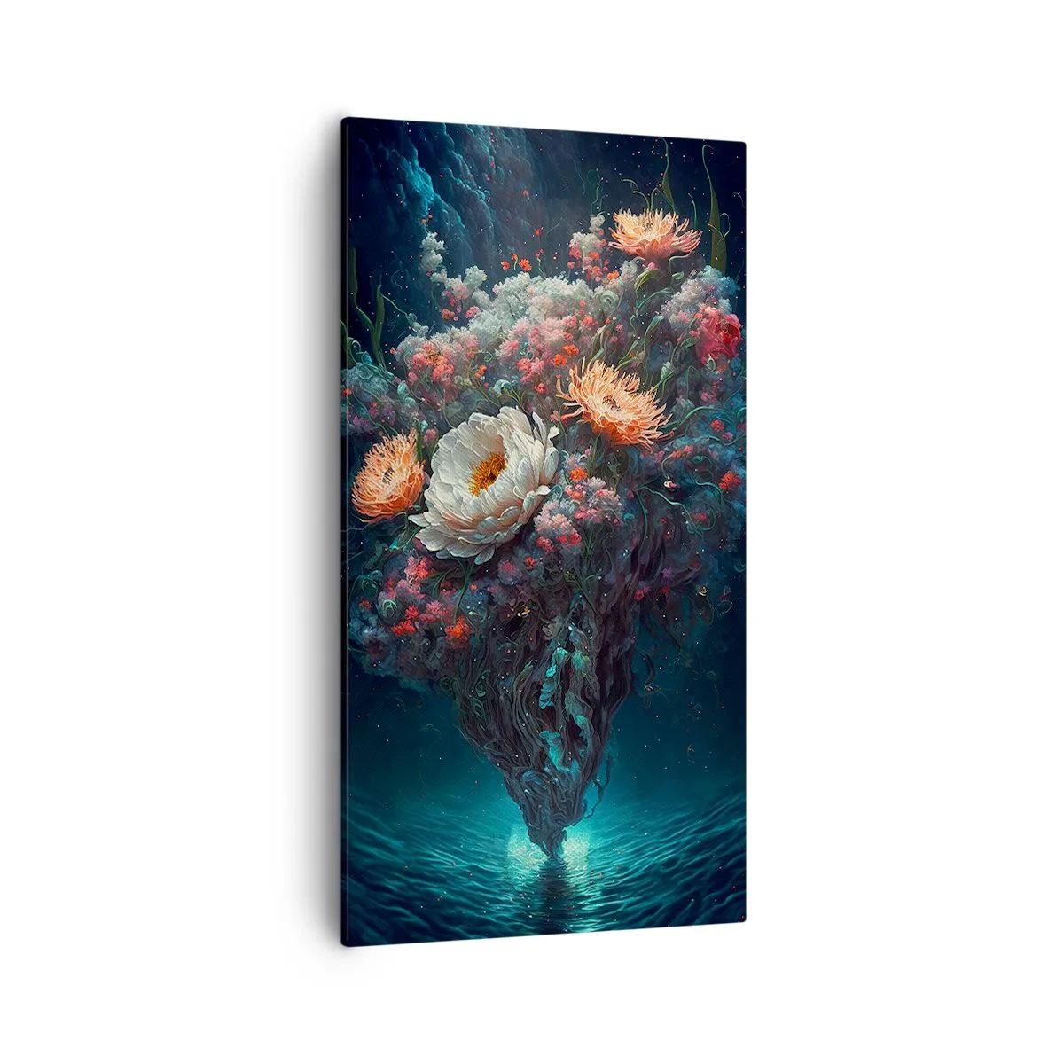 Schilderen op canvas - Een vreemde tuin - 55x100 cm