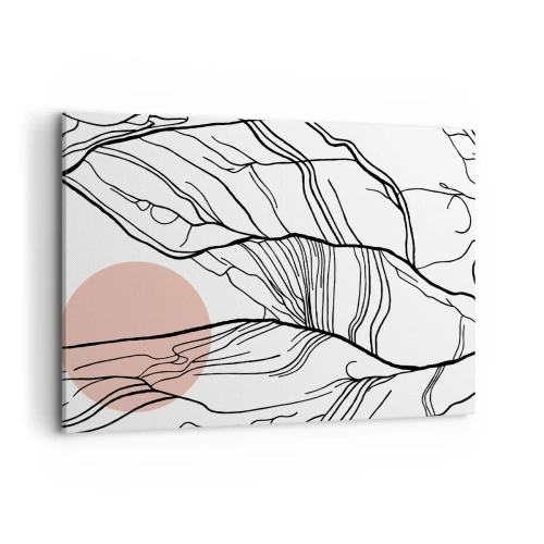 Schilderen op canvas - In een web van twijgen - 100x70 cm