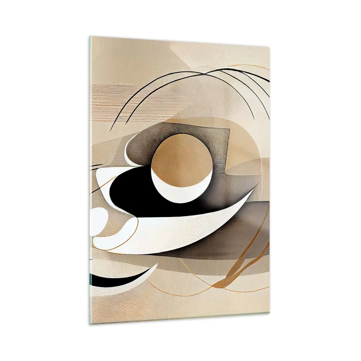 Schilderen op glas - Compositie: de essentie van de dingen - 50x70 cm
