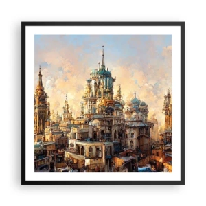 Poster in een zwarte lijst - Stad der steden - 60x60 cm