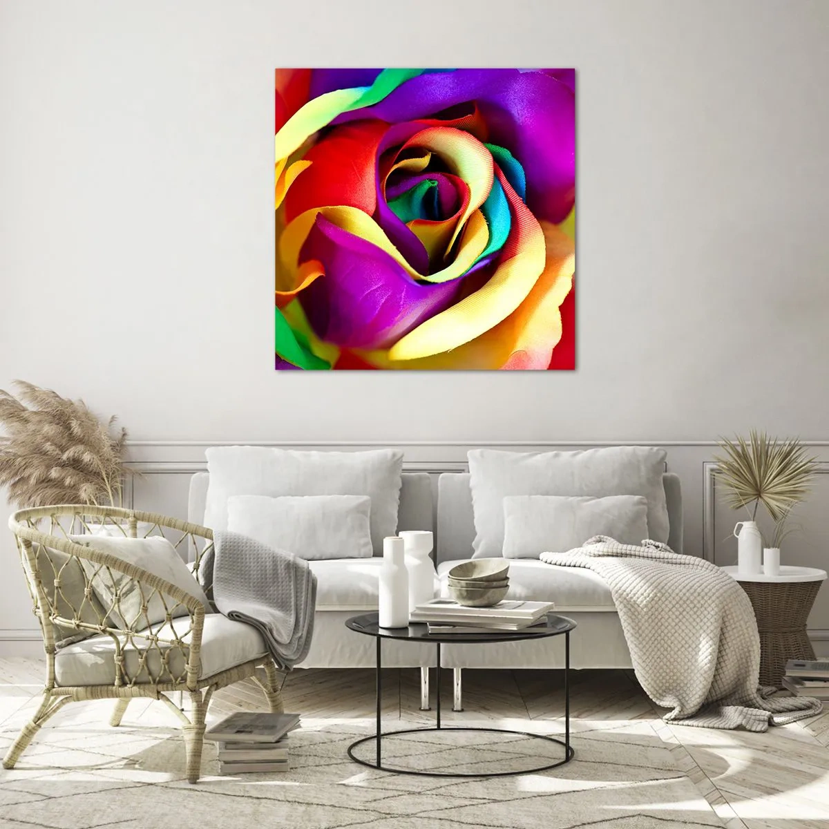 Schilderen op glas - Het is onmogelijk - 70x70 cm