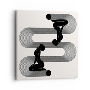 Schilderen op canvas - Sensuele symmetrie - 30x30 cm