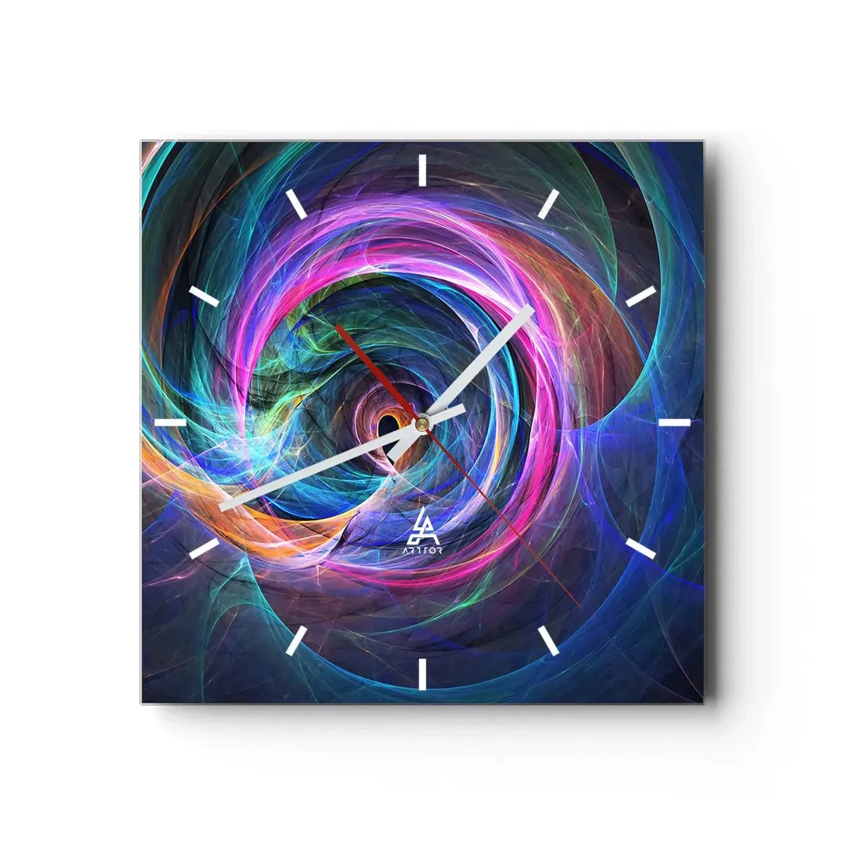 Wandklok - Klok - Waar breng je me heen? - 40x40 cm