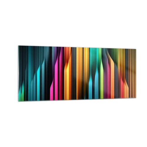 Schilderen op glas - Lichtorgel - 100x40 cm